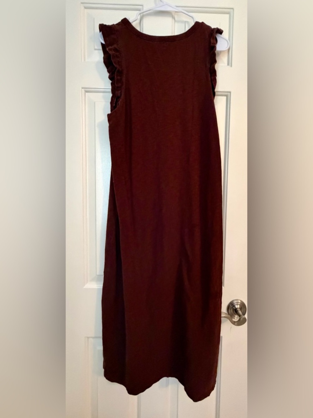 Universal Thread Rust Ruffle-Trim Midi Dress - Picture 4 of 6